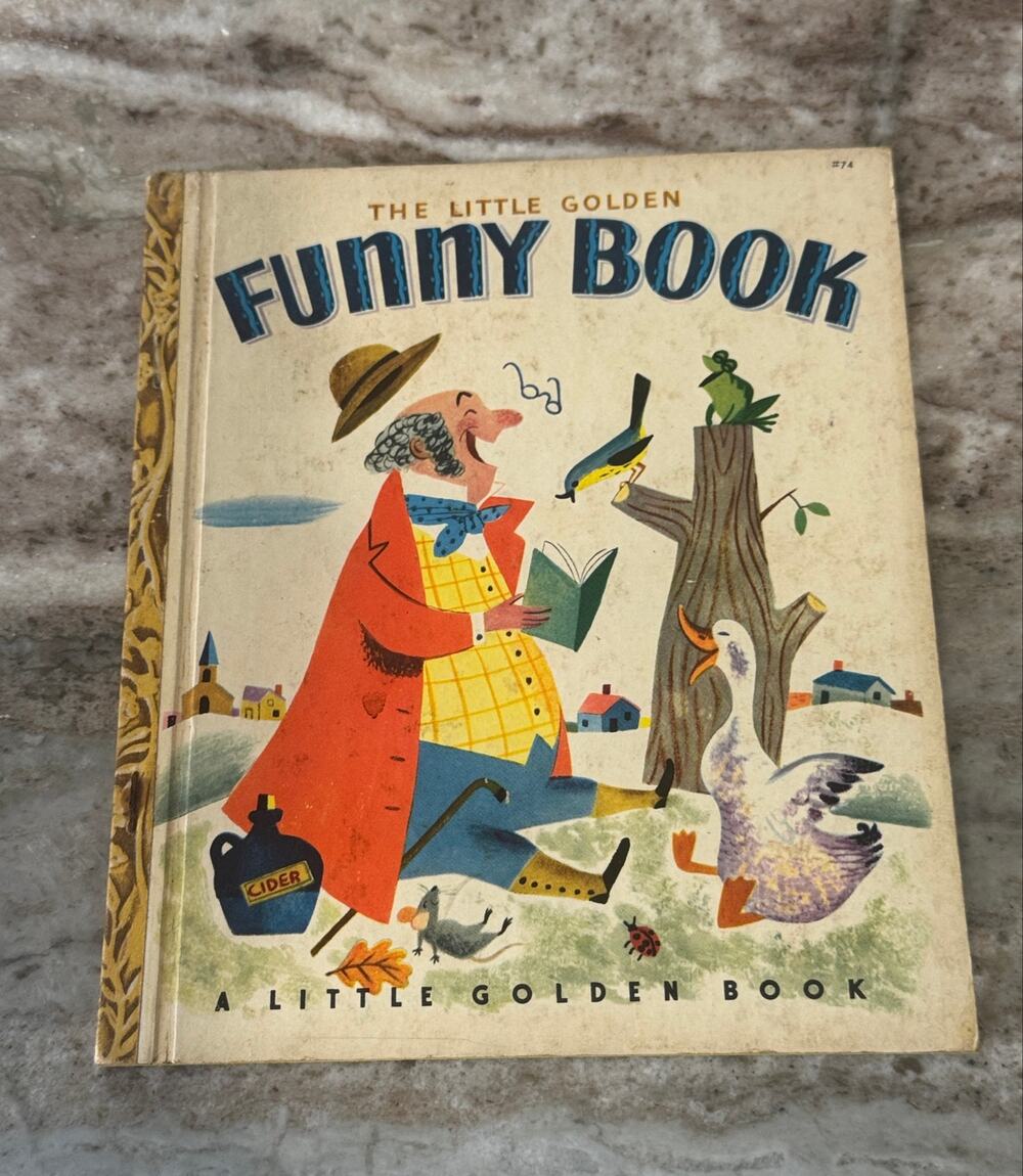 FUNNY BOOK 1950 1st B Edition Little Golden Book #74